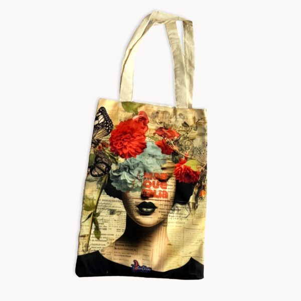 Bolsa en tela impresión textil-totebag