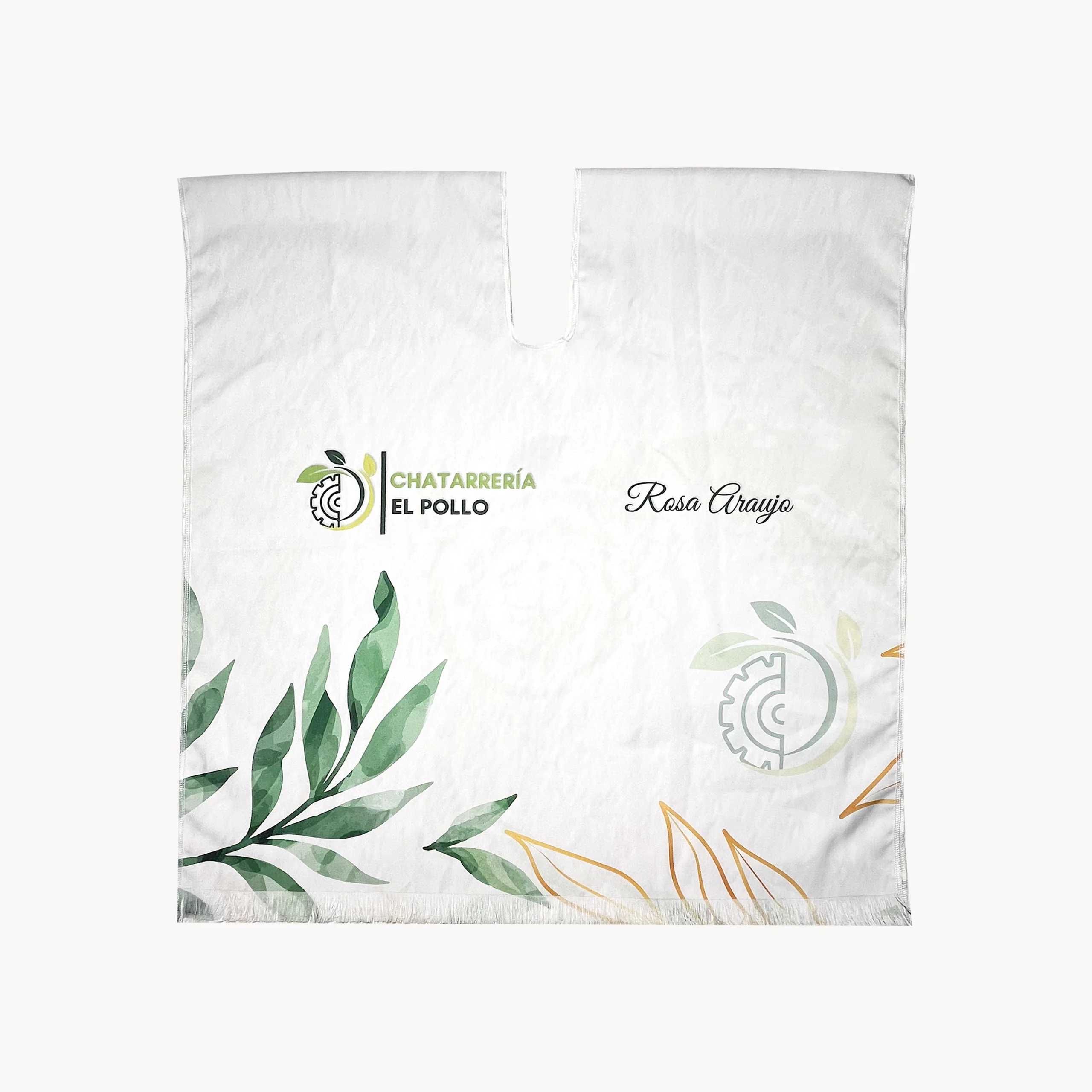 ponchos personalizados, sublimados en lino