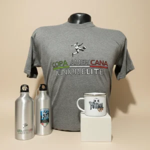 camiseta, gorra, mug, termos para merchandising