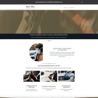 Landinpage sitio web Detailing